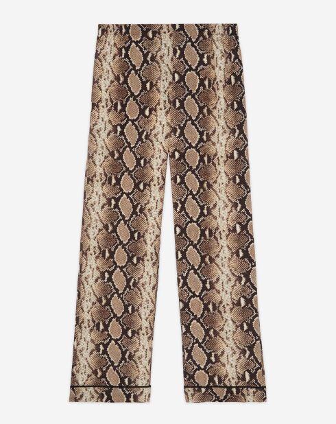 Pantalon 100% Soie python
