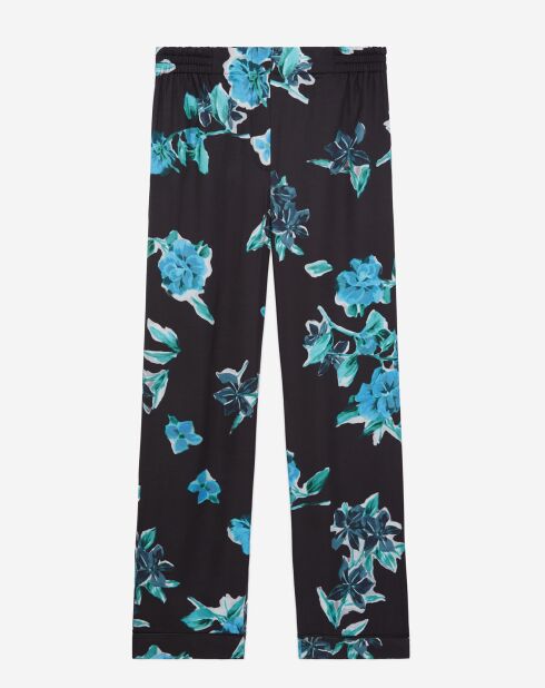 Pantalon imprimé noir
