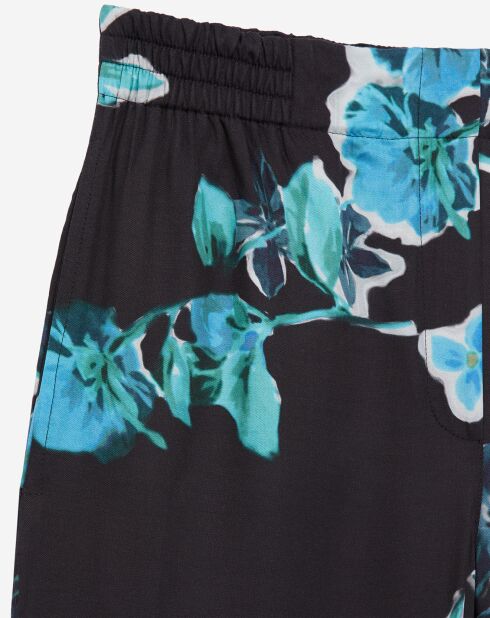 Pantalon imprimé noir