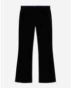 Pantalon tailleur en velours noir