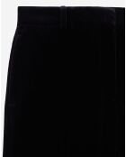Pantalon tailleur en velours noir