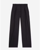 Pantalon à pinces en Laine noir