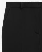 Pantalon tailleur satiné noir