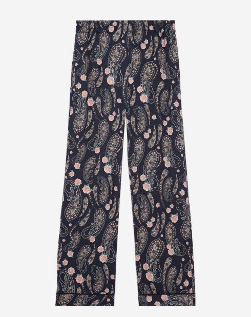Pantalon imprimé noir