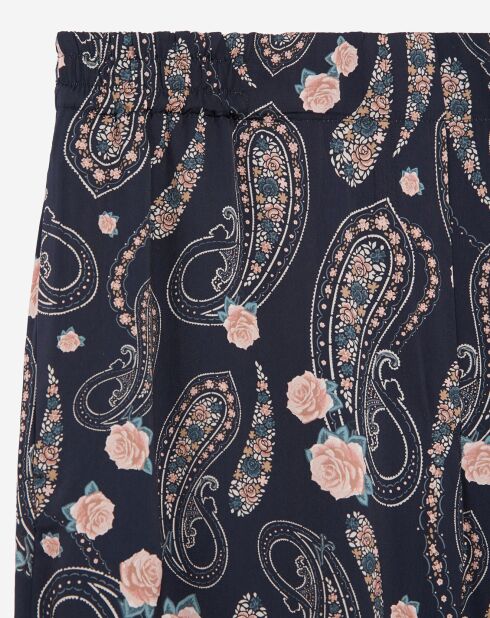 Pantalon imprimé noir