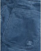 Pantalon en Velours côtelé bleu