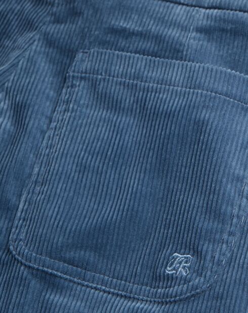 Pantalon en Velours côtelé bleu