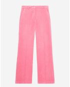 Pantalon en Velours côtelé rose