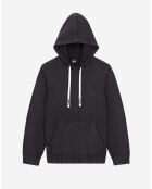Pull à capuche en Coton & Laine noir