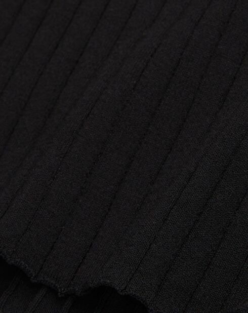 Pull côtelé noir