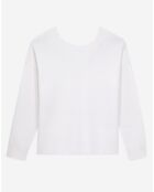 Pull en Laine mélangée avec bouton dans le dos écru