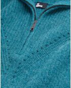 Pull en Laine mélangée bleu