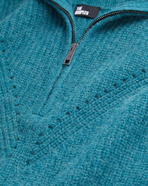 Pull en Laine mélangée bleu