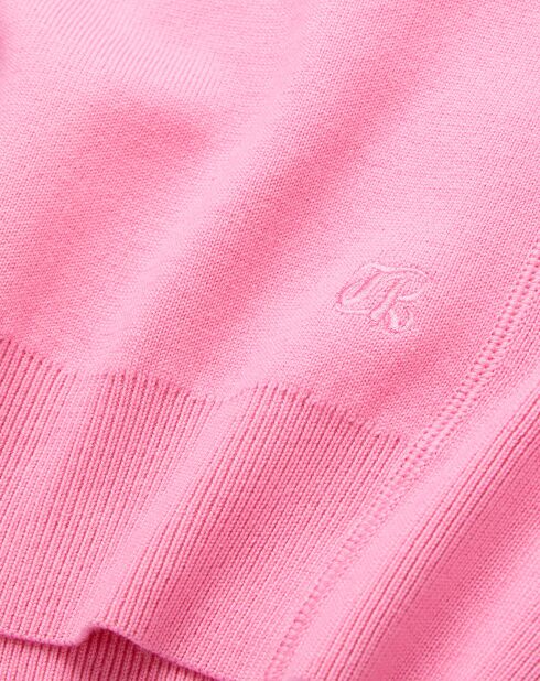 Pull cagoule rose