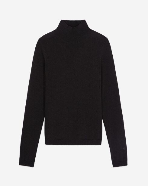 Pull noir effet pailleté