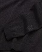 Pull effet pailleté noir