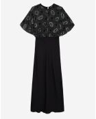 Robe longue à perles noire
