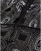 Robe courte à perles noire