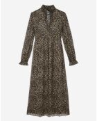 Robe longue léopard