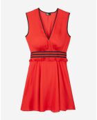 Robe courte rouge