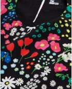 Robe longue imprimée avec ouvertures multicolore