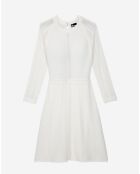 Robe courte en maille blanche
