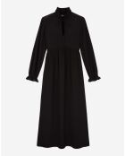 Robe longue 100% Soie noire
