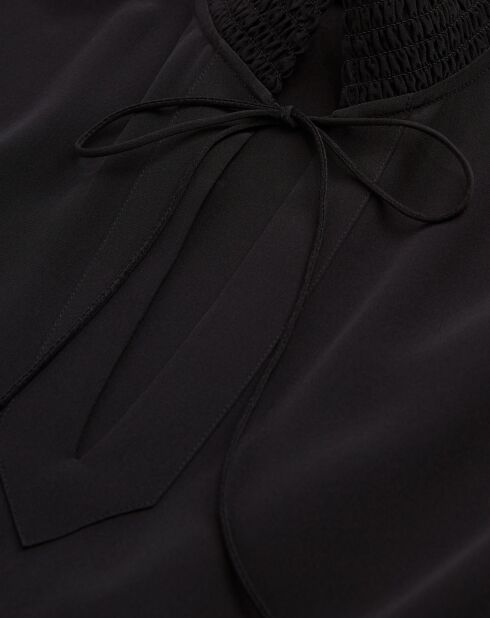 Robe longue 100% Soie noire