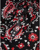 Robe courte imprimée noire