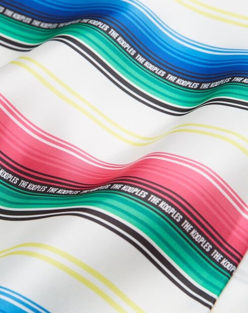 Robe longue imprimée multicolore