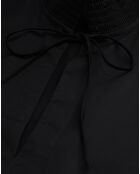 Robe courte avec broderie anglaise noire