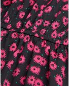 Robe courte imprimée rose