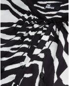 Robe courte imprimée noire