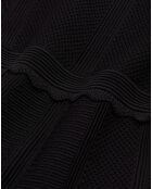 Robe courte en maille noire