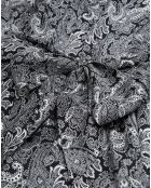 Robe courte à ceinture intégrée imprimée noire