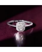 Bague Solitaire Regina Diamant 0.12 ct or blanc