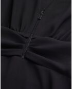 Robe courte en crêpe noire