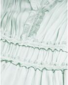 Robe courte avec fronces bleue