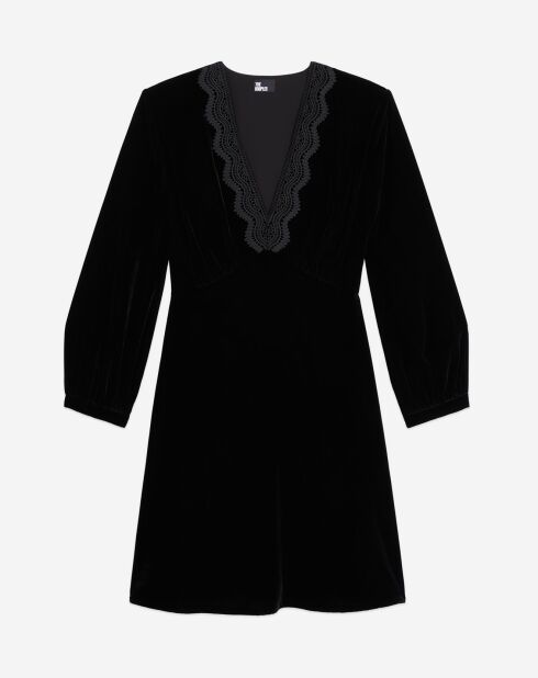 Robe courte en Velours noire
