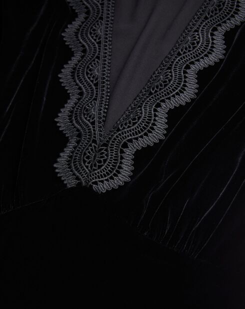 Robe courte en Velours noire