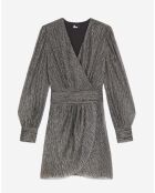 Robe courte argentée
