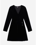Robe courte en Velours noire