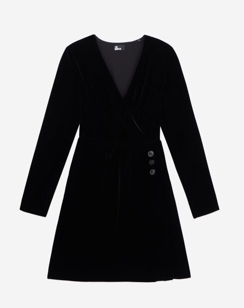 Robe courte en Velours noire