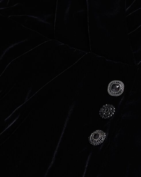 Robe courte en Velours noire