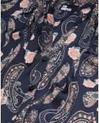 Robe longue imprimée noire