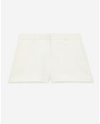 Short tailleur en crêpe blanc