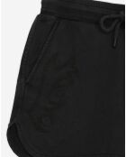 Short molletonné avec broderies Western noir