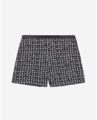 Short en Tweed noir
