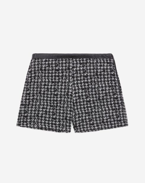 Short en Tweed noir