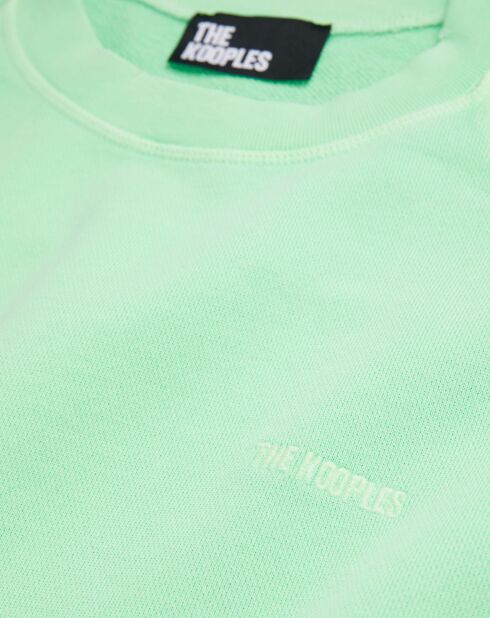 Sweat avec logo vert